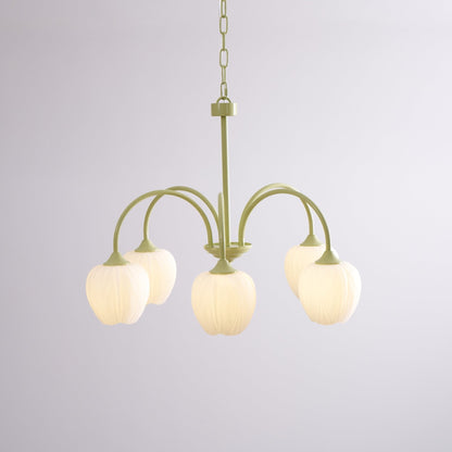 Tulipa Tulip Glass Multi Head Chandelier Ceiling Light
