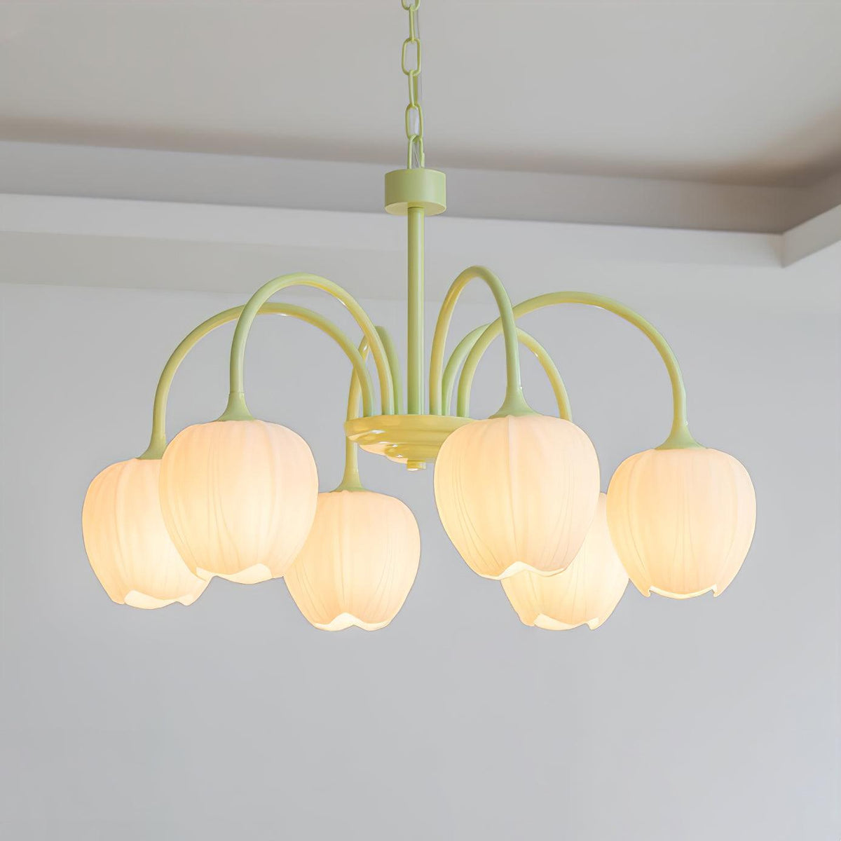 Tulipa Tulip Glass Multi Head Chandelier Ceiling Light
