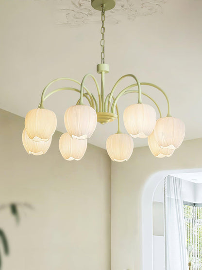 Tulipa Tulip Glass Multi Head Chandelier Ceiling Light