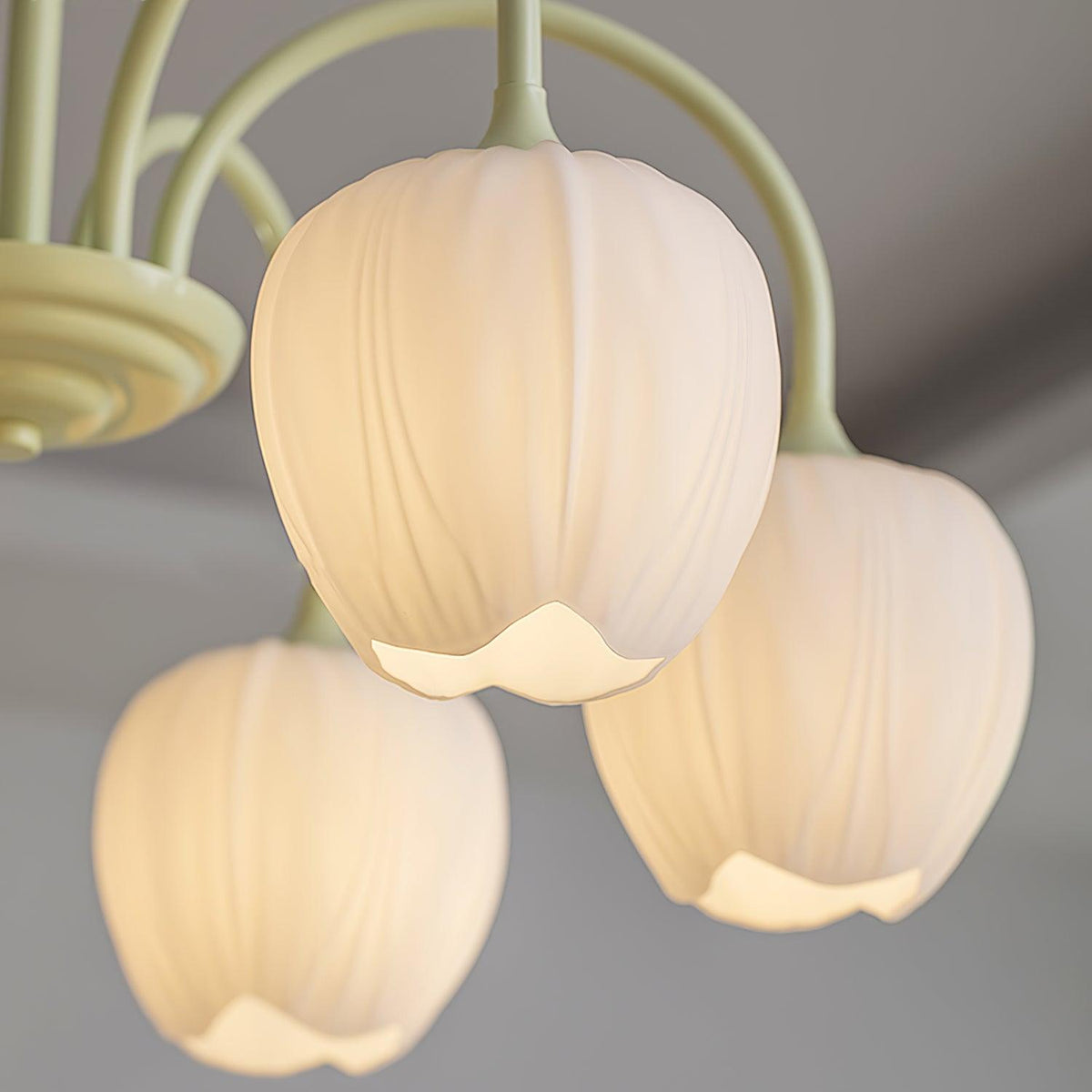 Tulipa Tulip Glass Multi Head Chandelier Ceiling Light