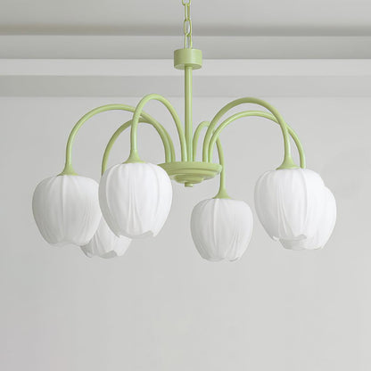 Tulipa Tulip Glass Multi Head Chandelier Ceiling Light