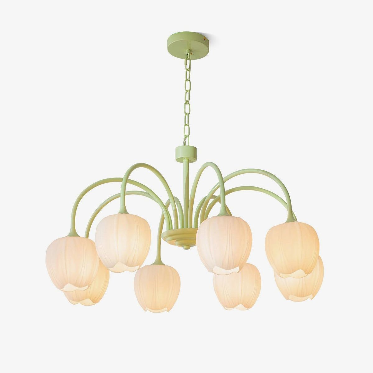 Tulipa Tulip Glass Multi Head Chandelier Ceiling Light