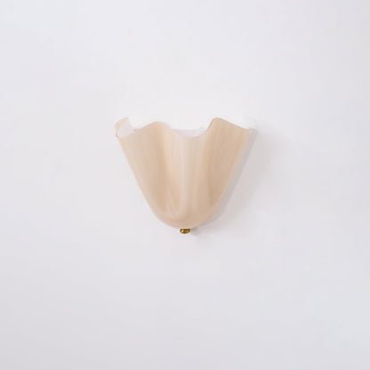 Petalia Organic Petal Glass Wall Sconce Light
