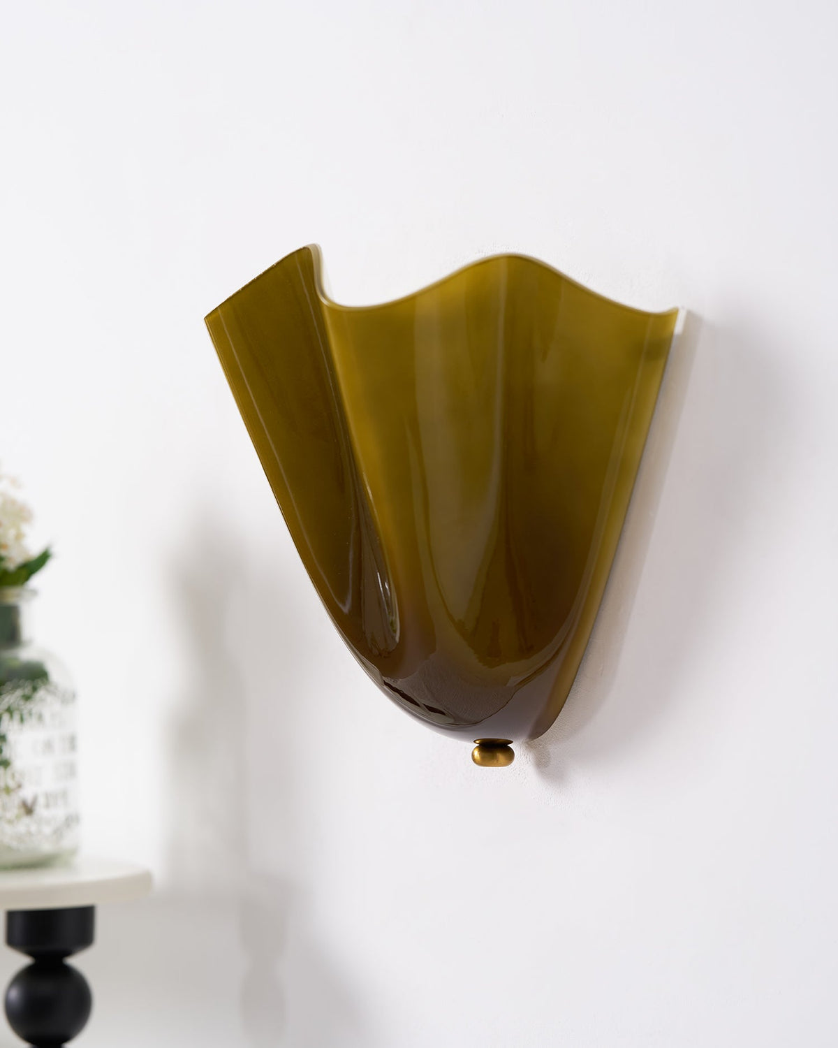 Petalia Organic Petal Glass Wall Sconce Light