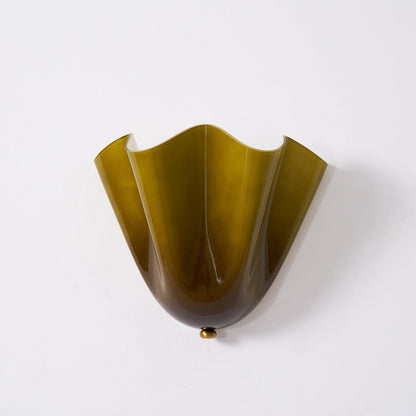 Petalia Organic Petal Glass Wall Sconce Light