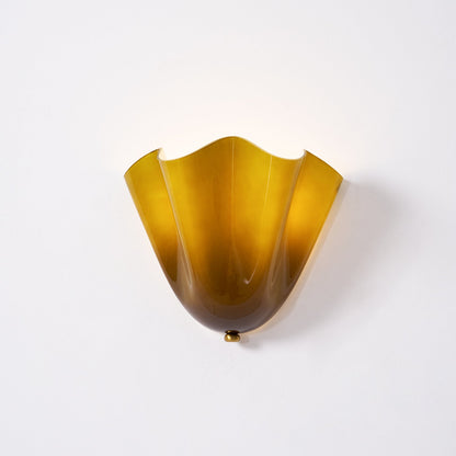 Petalia Organic Petal Glass Wall Sconce Light