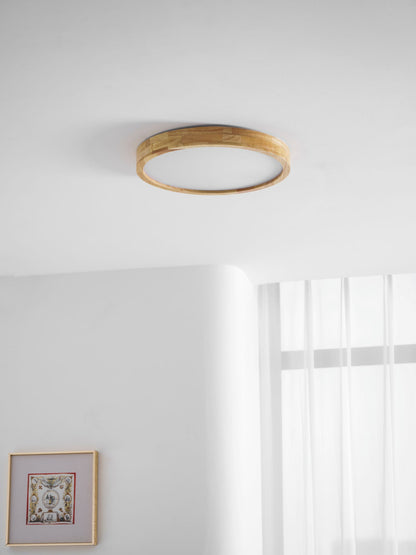 Doga Wood Flush Mount Ceiling Light