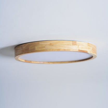 Doga Wood Flush Mount Ceiling Light