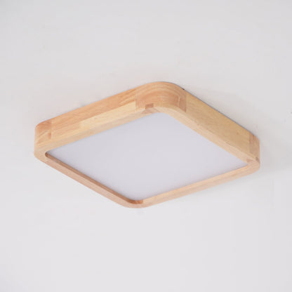 Doga Wood Flush Mount Ceiling Light