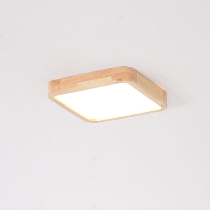 Doga Wood Flush Mount Ceiling Light