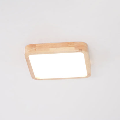 Doga Wood Flush Mount Ceiling Light