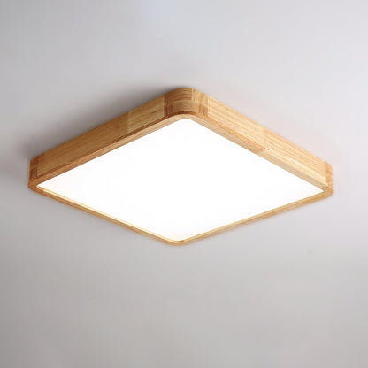 Doga Wood Flush Mount Ceiling Light