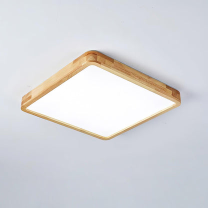 Doga Wood Flush Mount Ceiling Light