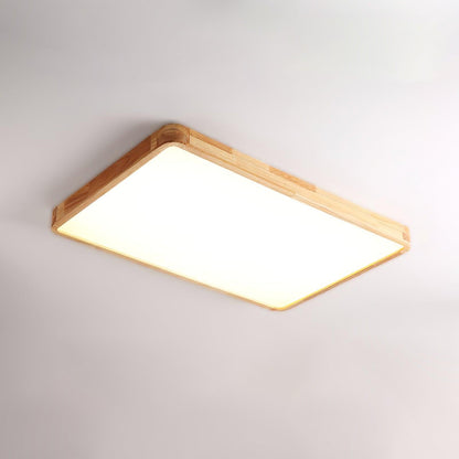Doga Wood Flush Mount Ceiling Light