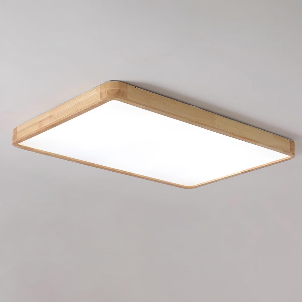 Doga Wood Flush Mount Ceiling Light