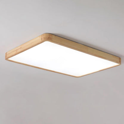 Doga Wood Flush Mount Ceiling Light