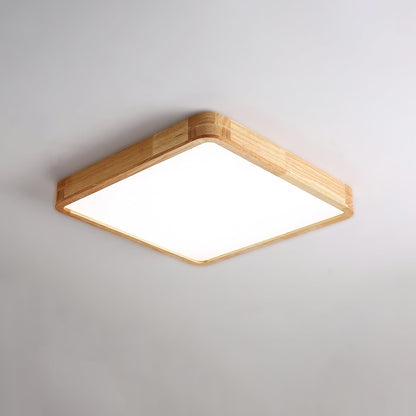 Doga Wood Flush Mount Ceiling Light