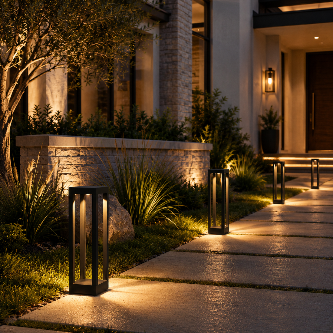 Avena Modern LED Bollard Light