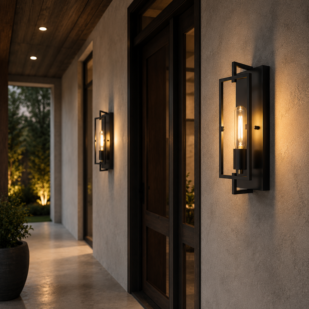 Axis Industrial Rectangular Wall Sconce