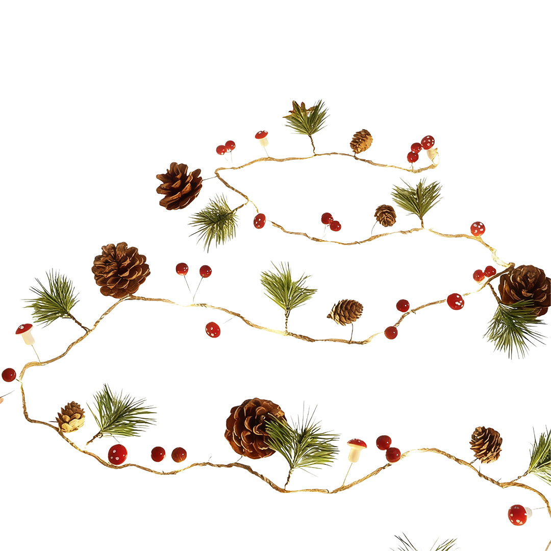 Pinewick Pine Cone Christmas String Lights