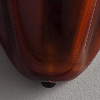 Petalia Organic Petal Glass Wall Sconce Light