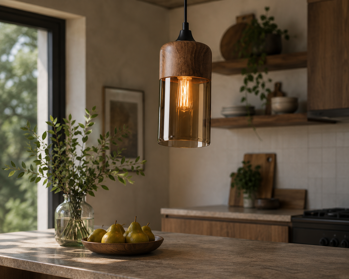 Barrelé Pendant Light