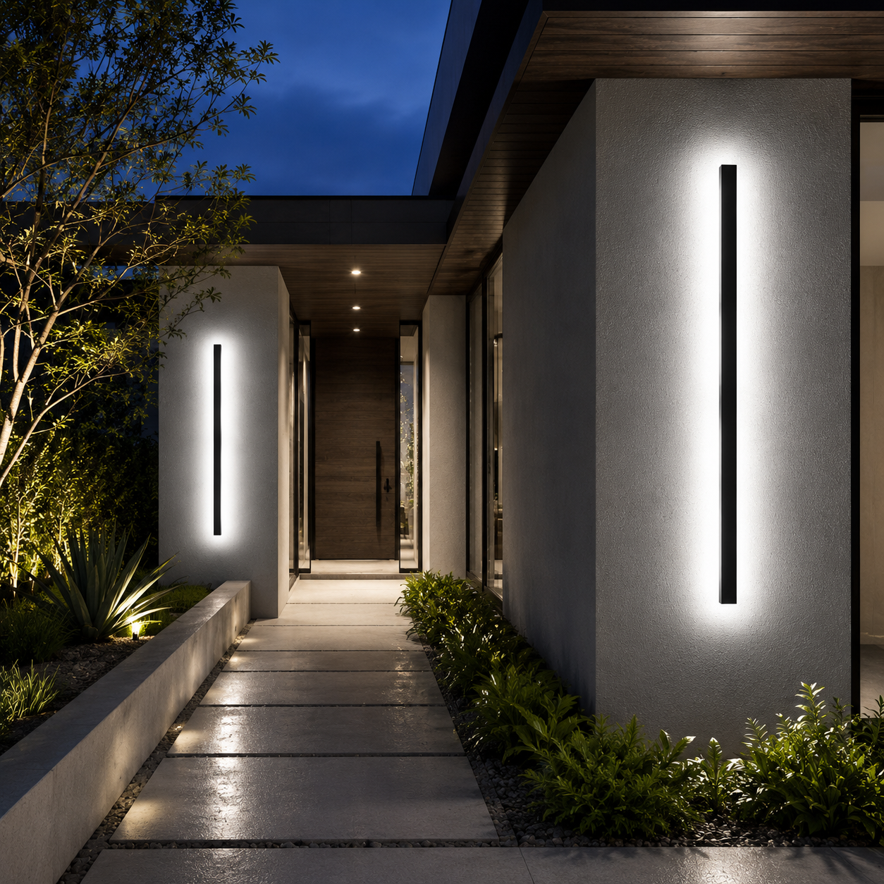 Linea Modern Outdoor Linear LED Wall Light