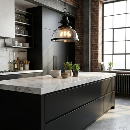 Verdana pendant over modern kitchen island