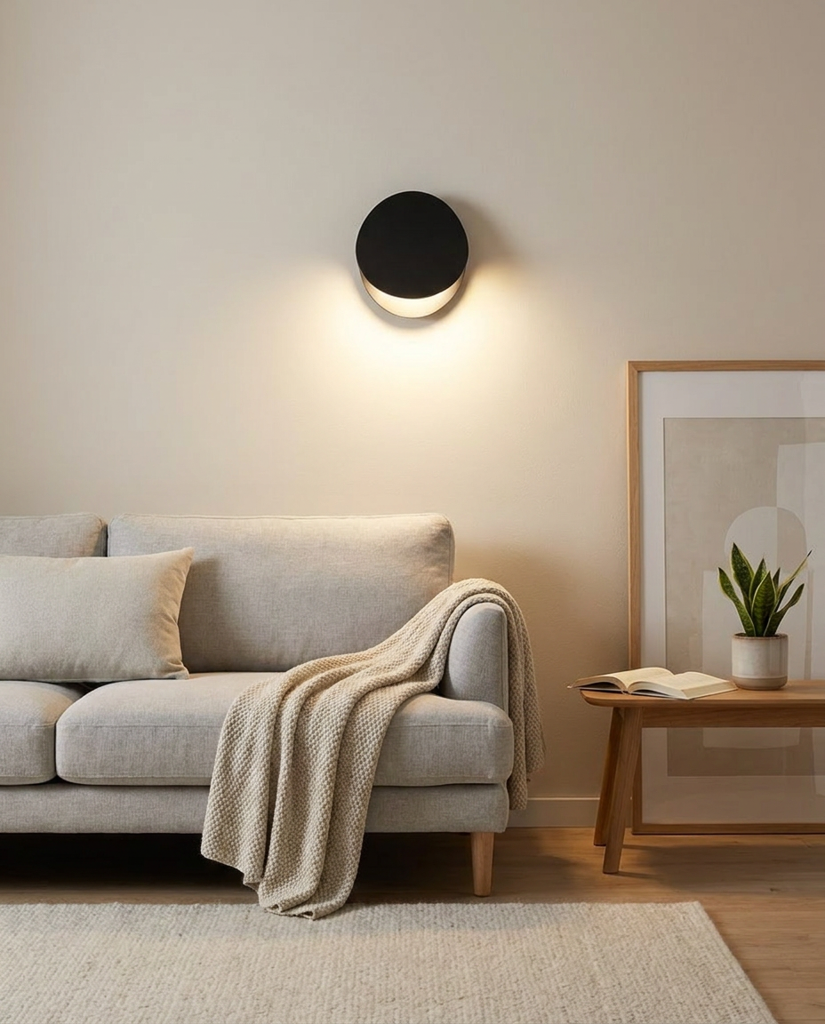 Nord LED Bedside Wall Sconce Black Warm White living room