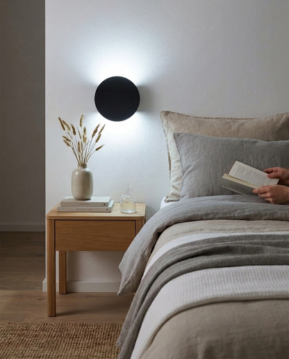 Nord LED Bedside Wall Sconce Black White bedside