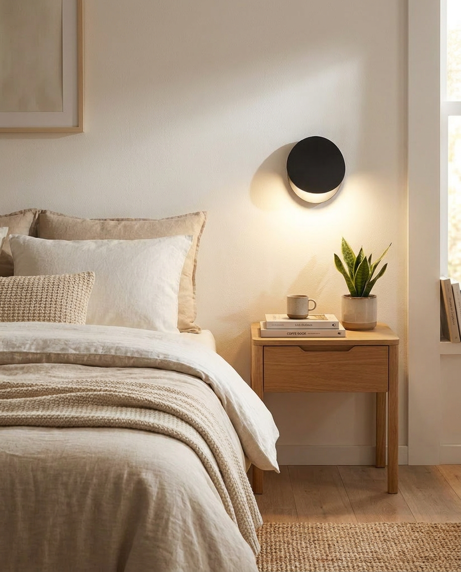 Nord LED Bedside Wall Sconce Black Warm White bedside