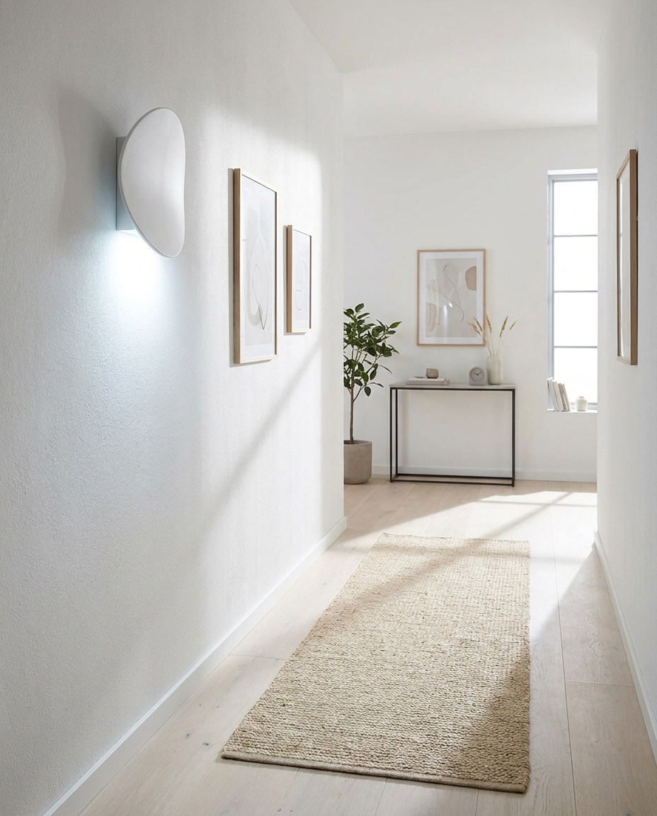 Nord LED Bedside Wall Sconce White White hallway
