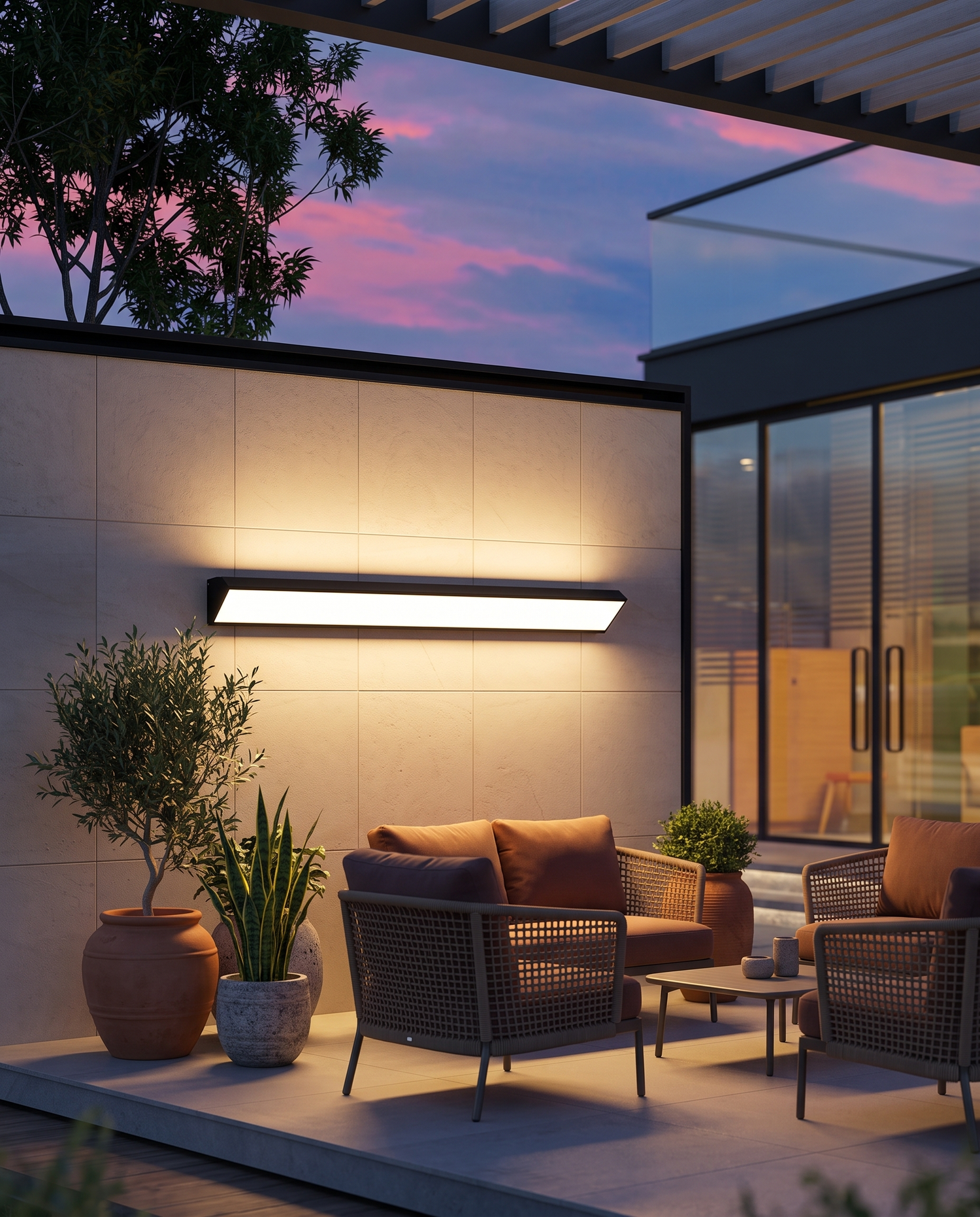 Riga Outdoor Wall Sconce Black - patio