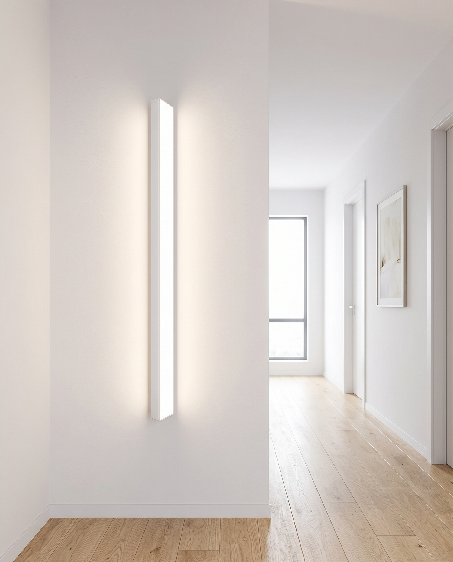 Riga Outdoor Wall Sconce White - hallway