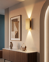 Vega Panel Wall Sconce Gold - living room