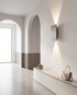 Vega Panel Wall Sconce Gray - hallway