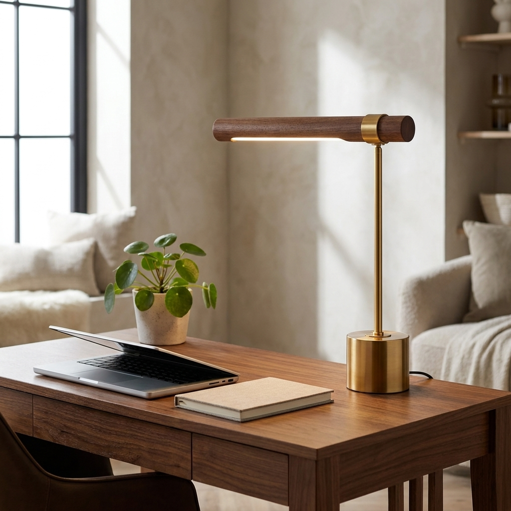 Lineare Desk Lamp on a home-office desk