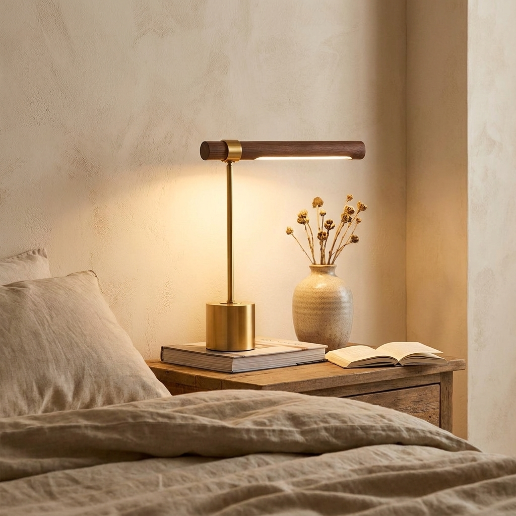 Lineare Desk Lamp on a bedside table