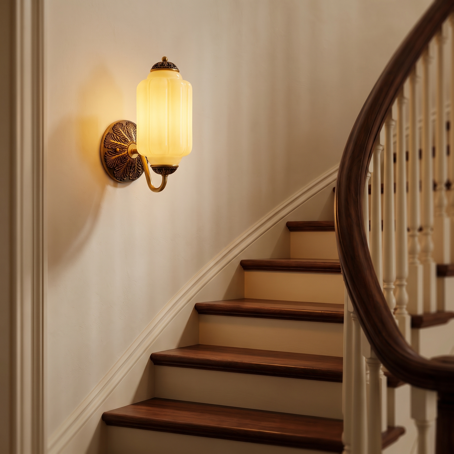 Selene wall sconce - brass + yellow