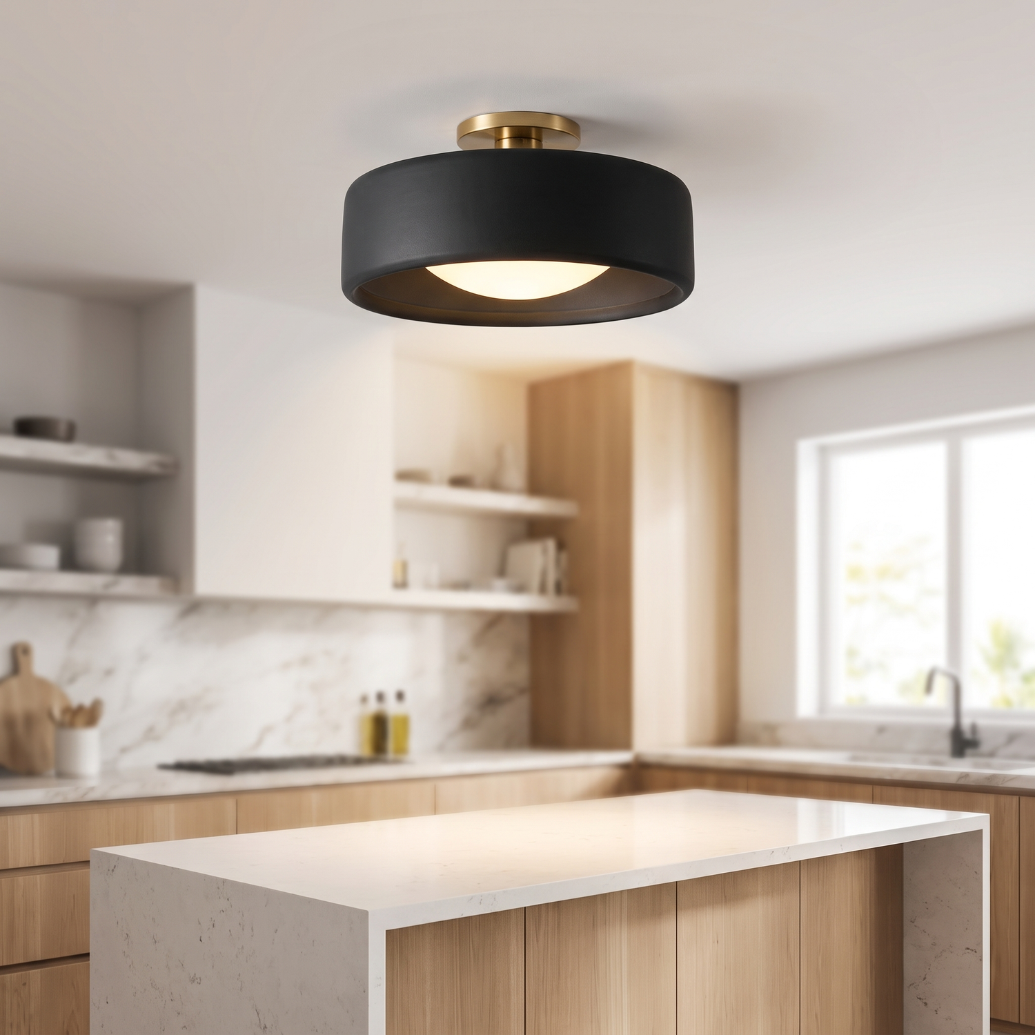 Cerova flush mount - Black
