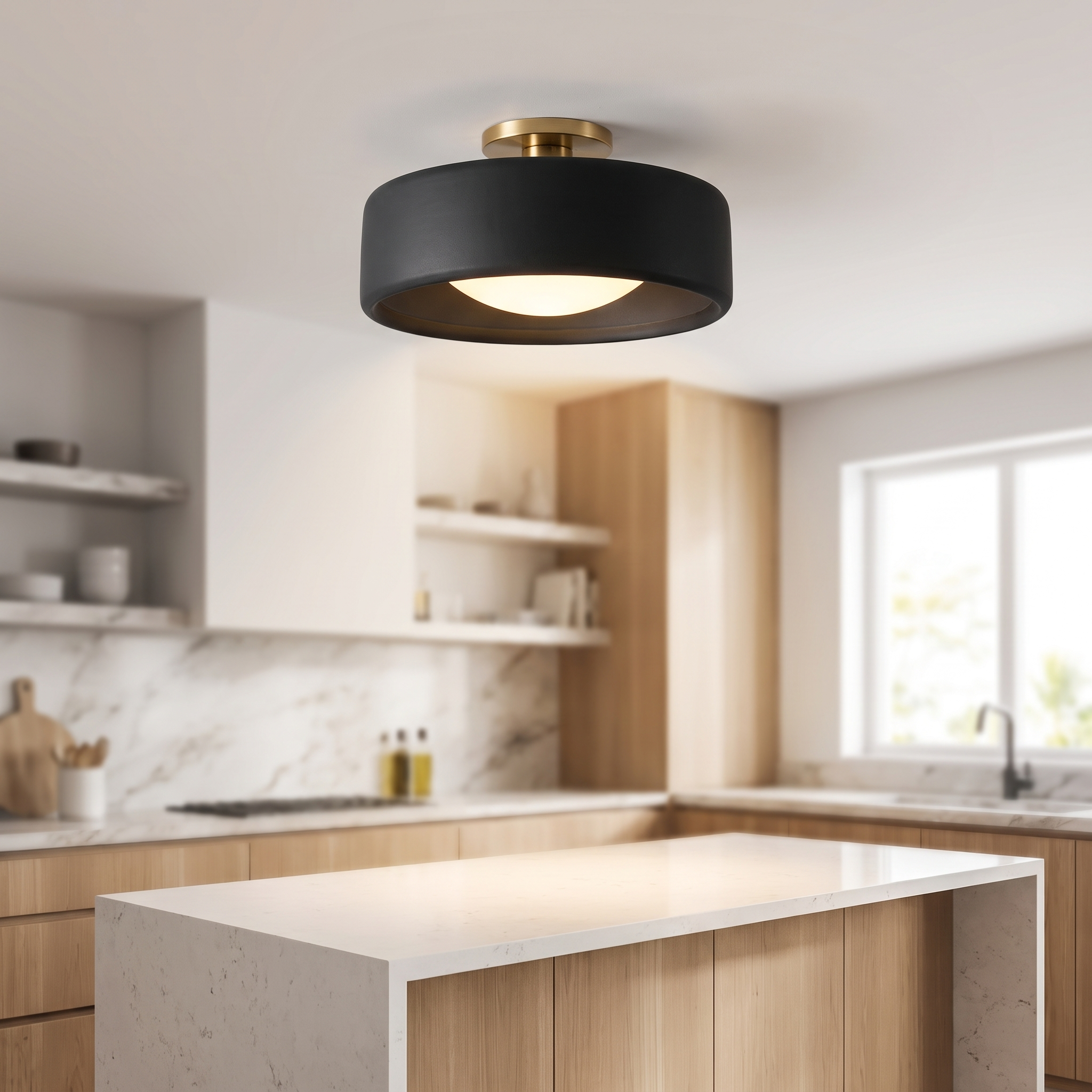 Cerova flush mount - Black