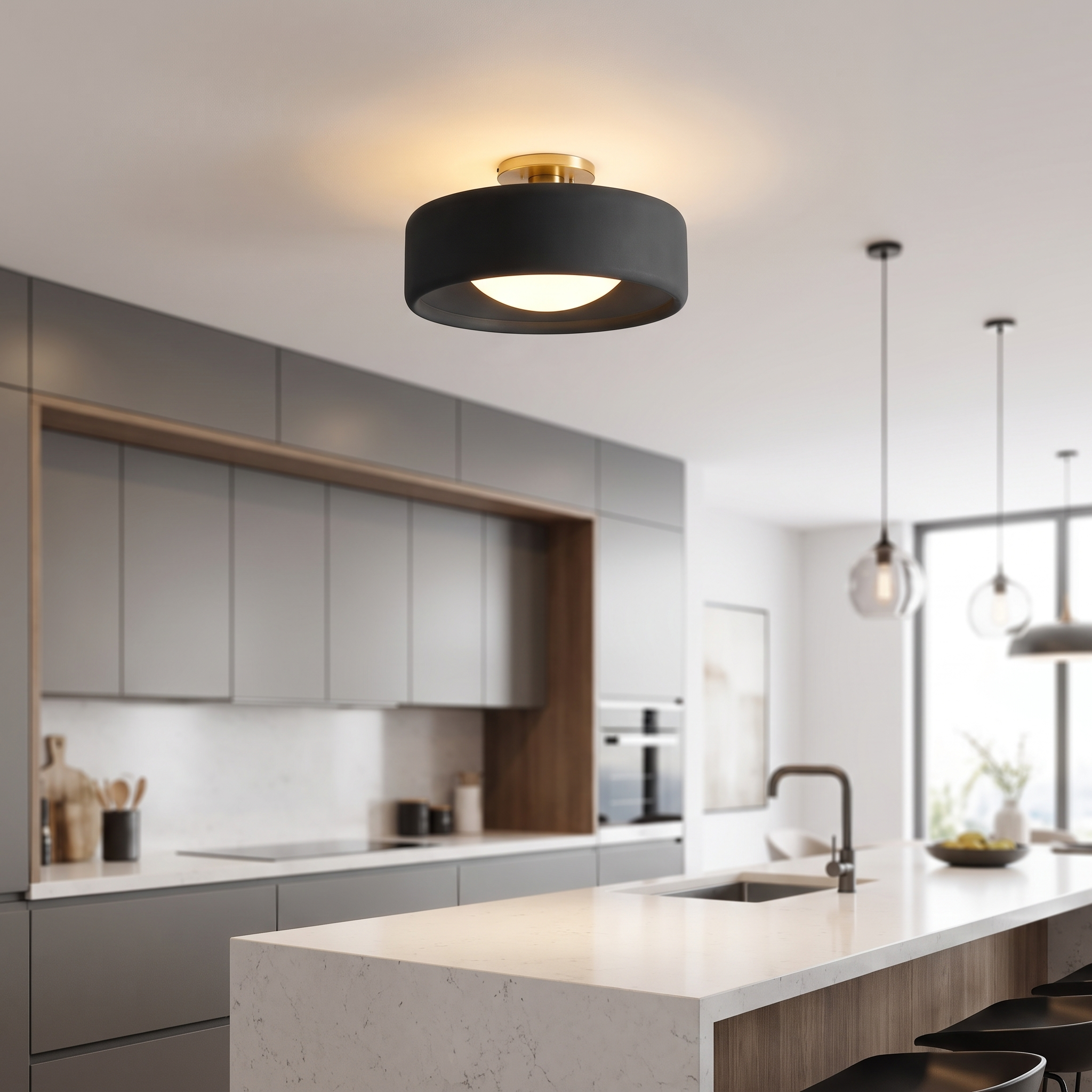 Cerova flush mount - Black