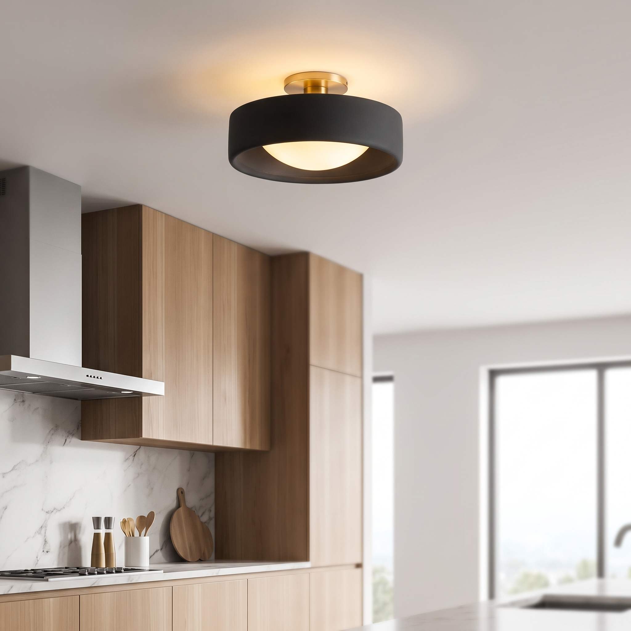 Cerova flush mount - Black