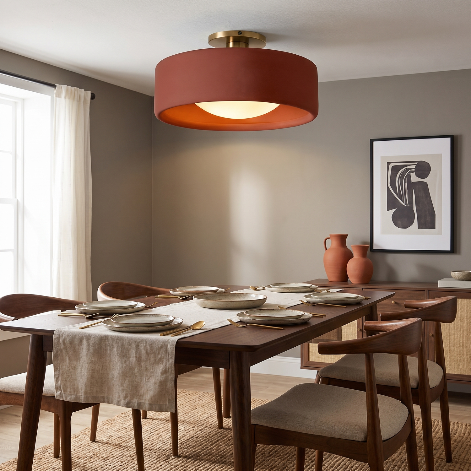 Cerova flush mount - Red