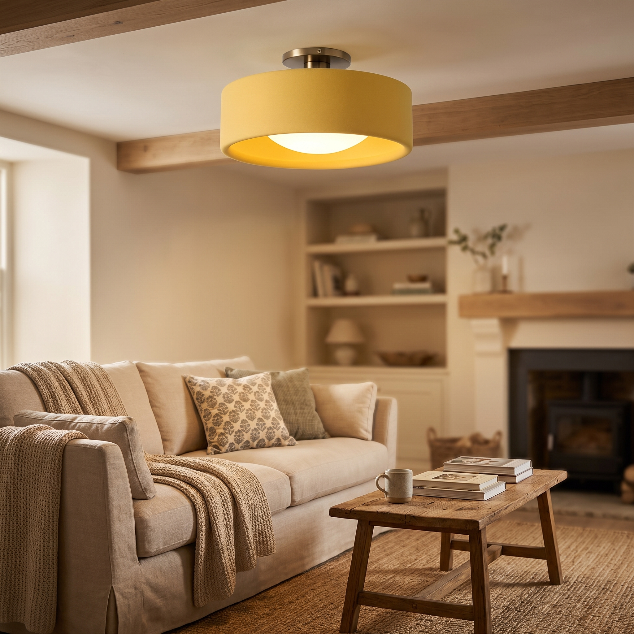 Cerova flush mount - Yellow