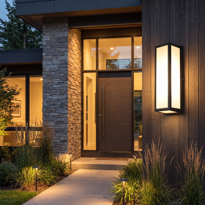 Vero outdoor wall sconce at a home entrance