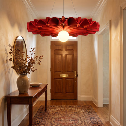 Sonora felt chandelier - Red, entryway