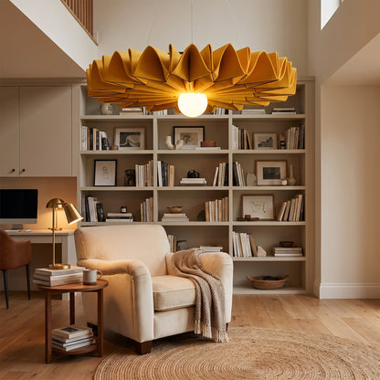 Sonora felt chandelier - Orange, home office