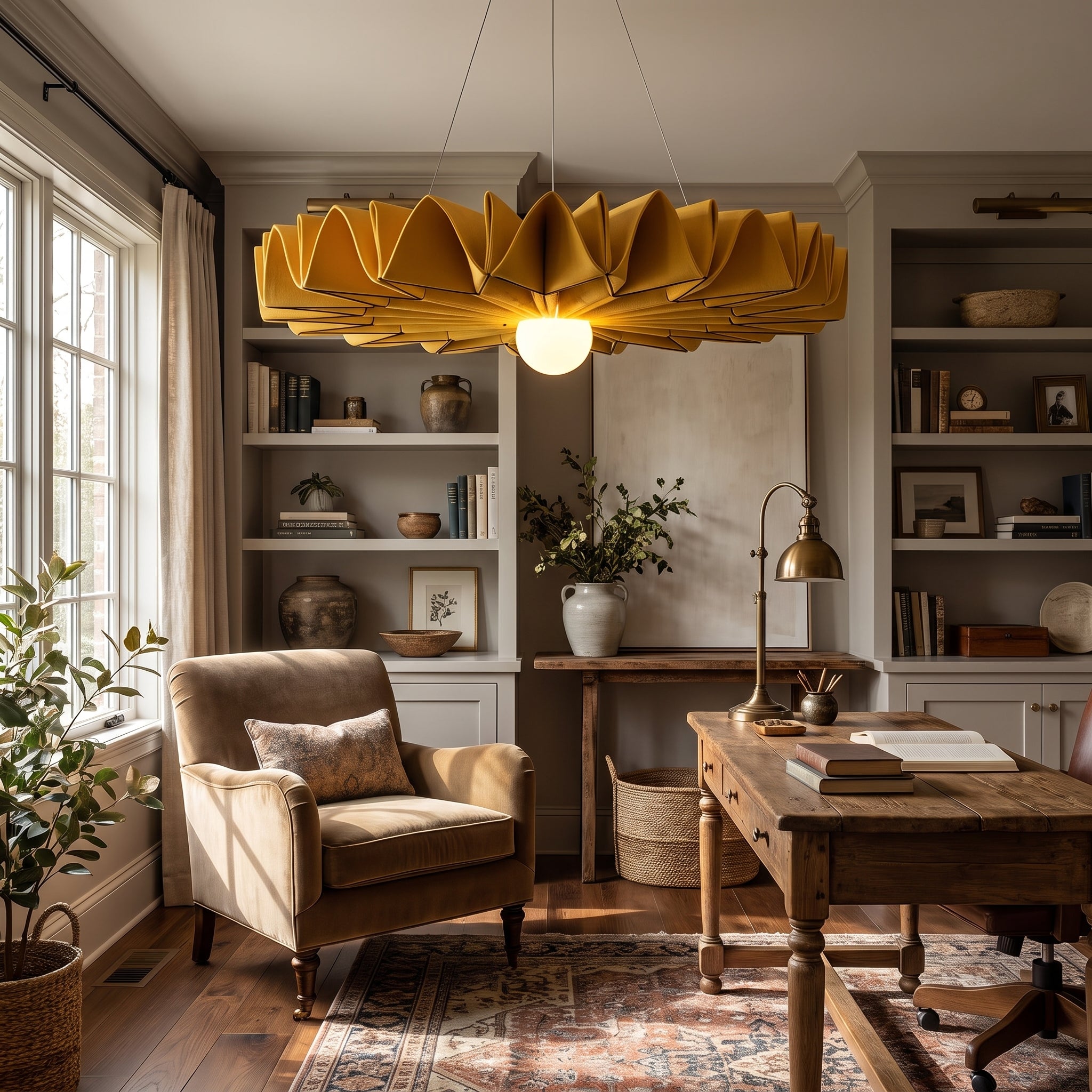 Sonora felt chandelier - Orange