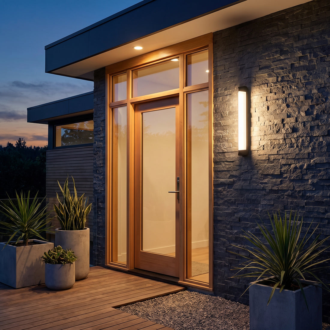 Cato column outdoor sconce